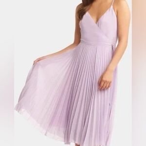 Essue Lavender Wrap Midi Dress